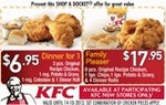 KFC Coupons - $6.95 Dinner for 1 and $17.95 Family Pleaser (NSW Only) Valid until October 14