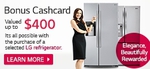 Purchase Any Participating LG Refrigerator to Receive an LG EFTPOS Cashcard Valued up to $400