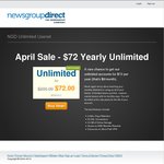 Unlimited Usenet Account for USD $72 for a Year from News Group Direct