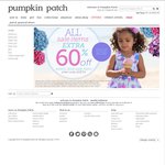 ALL Sale Items Extra 60% off Every 2nd Item, Online Only @ Pumpkinpatch