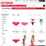 Women Cotton On 3 Pack V-String Bikini Panties for $1.50 + Free Shipping if > $50 otherwise $10
