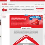 Win a $100 Coles Gift Card (and 9 X $50 for Runners up) from Coles Financial Services
