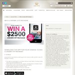 Win a $2500 Crown Melbourne Package, 1 of 25 $100 Crown Vouchers - Download Crown Resorts App