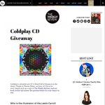 Win 1 of 10 Copies of Coldplay's A Head Full of Dreams from The Weekly Review [VIC]