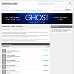 [WA] Ghost The Musical - A-Reserve Tickets $66.60 (+BF) to Select Performances @ Ticketmaster