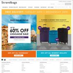 Free Shipping - LANZA ROAM 28 EXP SPIN $99 (Save $150) up to 60% off Luggage, 25% off Handbags/Women's Wallets @ Strandbags