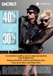 Sunglass Hut friends'n'family - 30% off 1 pair, 40% off 2+ pairs