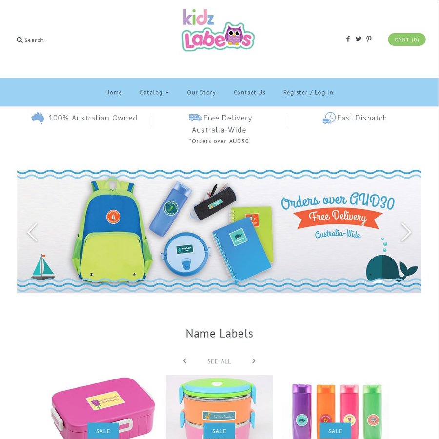 25% off Personalised Kids Name Labels with Free Delivery on Orders over $30 @ Kidz Labels ...