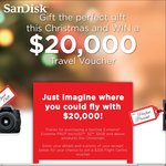 Win a $20,000 Flight Centre Voucher or 1 of 4,000 SanDisk-branded Luggage Tags from SanDisk [With Purchase]