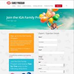 Join The IGA Family Program for Free and Receive Two for One Entry Attractions