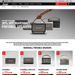 30% off All Portable Marshall Speakers