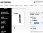 Logitechshop $55 Logitech Harmony 650 + Free Delivery