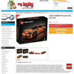 LEGO 42056 Porsche 911 GT3 RS $239.99 Delivered @ My Layby 
