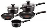 Tefal - Easy Care Non-Stick 5pc Cookware Set (Black) $47.20, (Red) $55.20 + Delivery (from $12) @ Victoria's Basement eBay