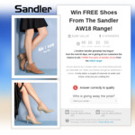 Win 1 of 3 Pairs of Shoes Worth $60 from Sandler