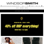 40% off Sitewide and Storewide @ Windsor Smith