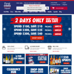$10 off $100 Spend, $25 off $200 Spend, $40 off $300 Spend or 10% off (+8%/1% via ShopBack) $199 Spend @ First Choice Liquor
