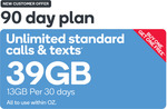 2 x Kogan Mobile Prepaid Plan Medium (90 Days, 13GB Per 30 Days) $79.90 @ Kogan