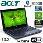 Acer Aspire 7350G 13.3”, Intel i5 GEN 2 Processor, 4GB DDR3, 640 GB HDD - $699.95 +$10.95 Postage