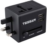 Universal Travel Adapter with 2 USB $13.29 (30% off) + Post ($0 with Prime/ $39+) @ TESSAN DIRECT Amazon AU