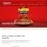 Win 1 of 7 Prizes of a Year’s Supply of Your Favourite Flavour of Shapes from Arnott’s Biscuits Ltd [Play Online Game]