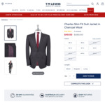 Suit Jacket 100% Wool Fr $49 (Was $280), Wool Mix Trousers Fr $40 & More @ TM Lewin + Shipping (Free $150+ Spend)