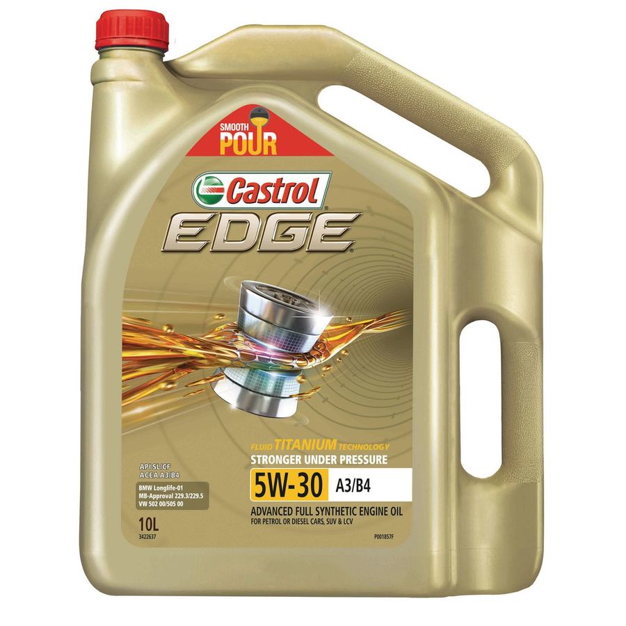 Castrol Edge Synthetic Engine Oil 5W-30 10L + Armor All Glass Wipes $61 ...