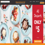 [NSW, ACT, QLD] $10 Chicken Schnitty, $5 Desserts @ Rashays