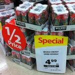 Wicked Energy Drink 6x 500ml $4.99 @ Woolworths