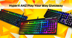 Win 1 of 3 HyperX Alloy Keyboard & Swag Packs from HyperX ANZ