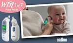 Win 1 of 7 Braun ThermoScan 7 Ear Thermometers and Nasal Aspirators Valued at $219.90 Each from Newborn Baby
