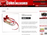 10 Coke Unleashed Tokens (= 1 Bottle of Coke) for a $20 Ticketek Gift Voucher