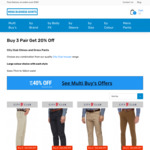 Buy 3 Pair of City Club Trousers Get 20% off (Free Delivery on Order over $100) @ Mens Business Shirts