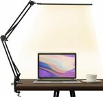 LED Desk Lamp, Adjustable Swing Arm with Clamp $35.99 (Was $59.99) Delivered @ Brightower Amazon AU
