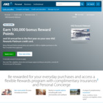 ANZ Rewards Platinum Credit Card - 100,000 Reward Pts with $1,500 Spend in 3 Months, $95 Annual Fee ($0 First Year)