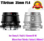 [Afterpay] TTArtisan 35mm F1.4 APS-C Manual Focus Lens $89.75 Delivered @ enbloc56k77 eBay