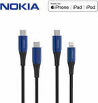 Buy One Get One Free: Nokia MFI Lightning Cables $35.90, Type C $21.90, Micro USB $19.99 Shipped @4fix