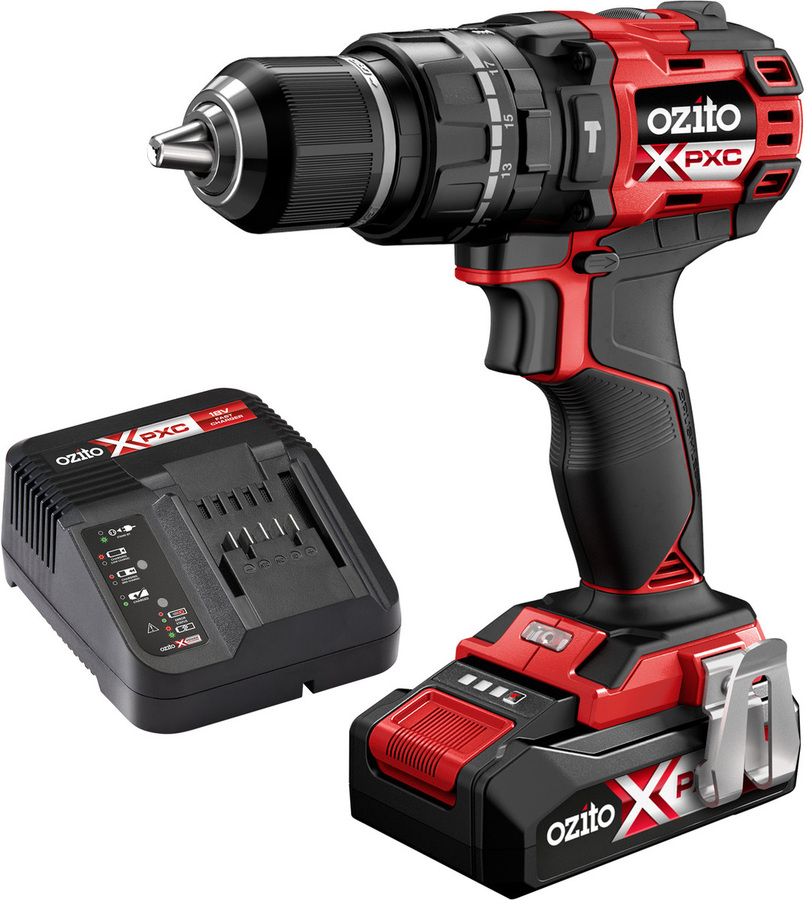 Ozito PXC 18V 13mm Brushless Hammer Drill Kit 78.60 Delivery 0 C C In Store Bunnings OzBargain