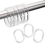 24 PCS Shower Curtain Hooks Rings for Bathroom Shower Rod $3.14 + Delivery ($0 Prime/ $39 Spend) @ AiScrofa-AU via Amazon AU
