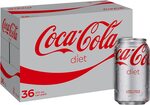 Coca-Cola Diet Soft Drink Cans 36 x 375mL $15.84 + Delivery ($0 with Prime/ $39 Spend) @ Amazon Warehouse