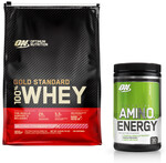 Optimum Nutrition Gold Standard 100% Whey Protein Powder 4.54kg & Amino Energy 270g $199 Delivered @ The Edge Supplements