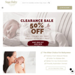 50% off Storewide (Baby Clothing & Accessories) + $9 Shipping ($0 over $100 Spend) @ Sage Baby