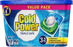Cold Power 3in1 Triple Capsules Laundry Detergent, 45 Count $15.50 ($13.95 S&S) + Delivery ($0 with Prime/ $39 Spend) @ Amazon