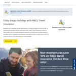 [QLD] 10% off Travel Insurance for Non-Members (QLD Residents Only) @ RACQ