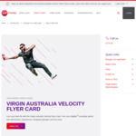 Virgin Money Velocity Flyer Card: 30,000 Bonus Velocity Points with $1,500 Spend Each Month for 2 Months, $64 First Year Fee