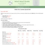 [NSW] 50% off Wash and Blow Dry/Wash and Tidy, 30% off Full Grooming @ Woof Woof Studio