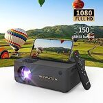 WEWATCH V10 Pro Projector 1080P $39.99 Delivered @ WEWATCH Amazon AU