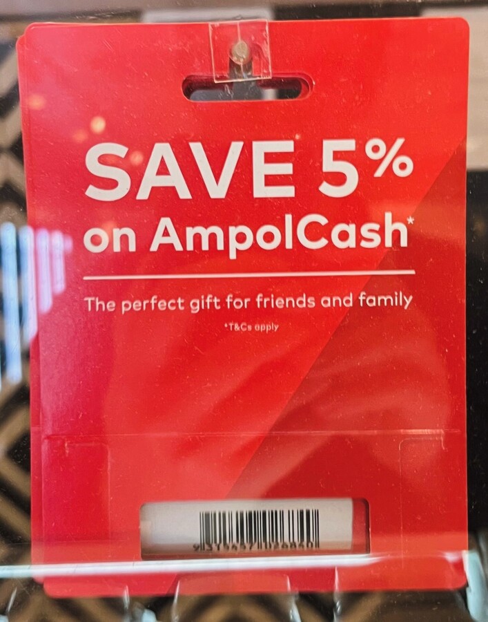 5% off AmpolCash $25, $50, $100, $250 & $500 Physical Gift Cards ...