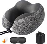 Travel Neck Pillow Memory Foam Pillow $8.24 + Delivery ($0 with Prime/ $59 Spend) @ Bamada 2021 via Amazon
