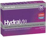 Hydralyte Electrolyte 60 Tablets All Flavours $21.49 + Delivery ($0 C&C) @ Chemist Warehouse